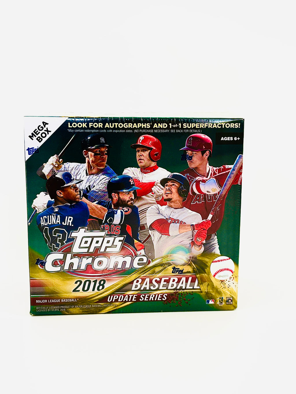 2018 Topps Chrome Update Series Mega Box Sealed Front