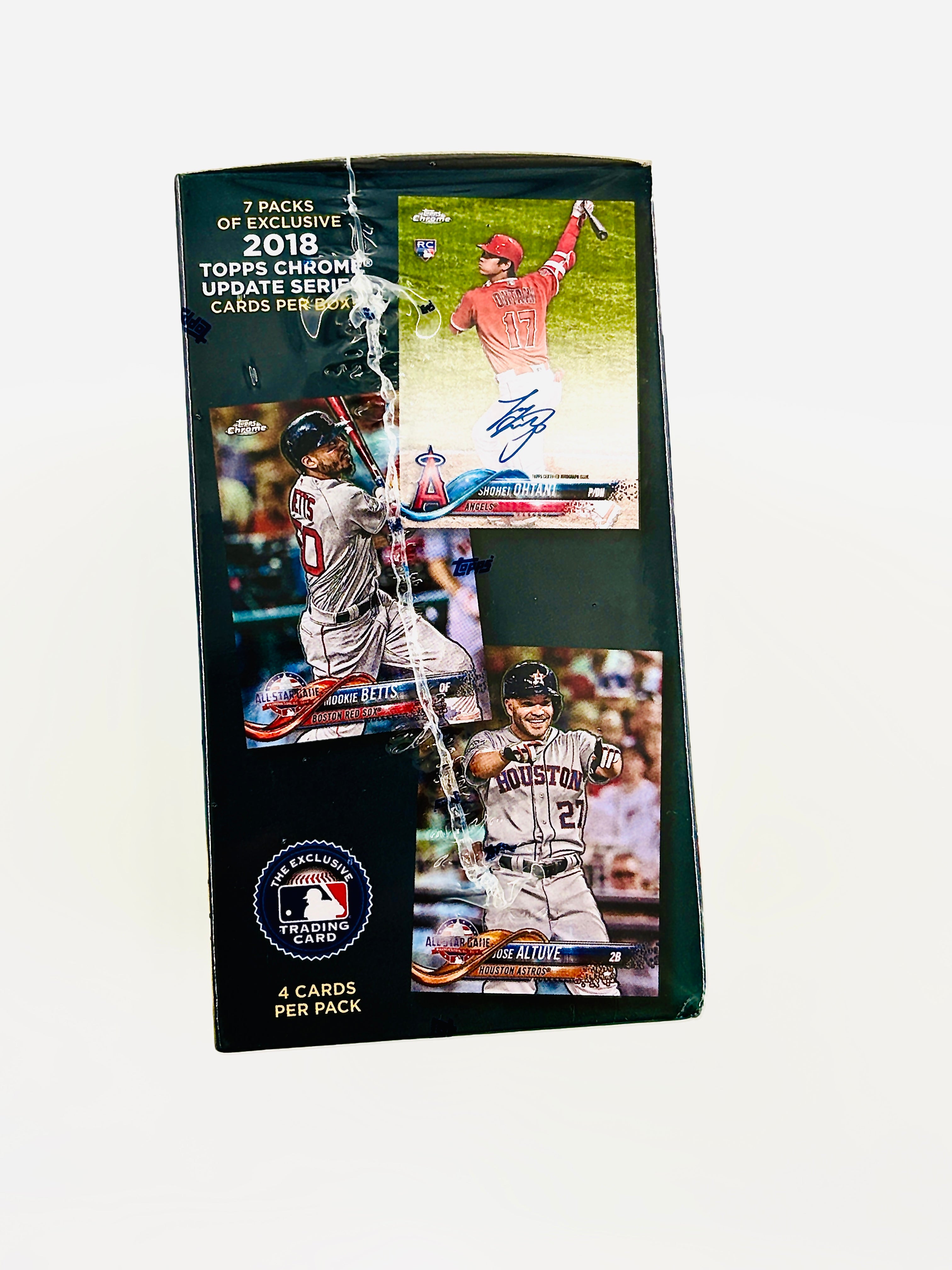2018 Topps Chrome Update Series Mega Box Sealed Side