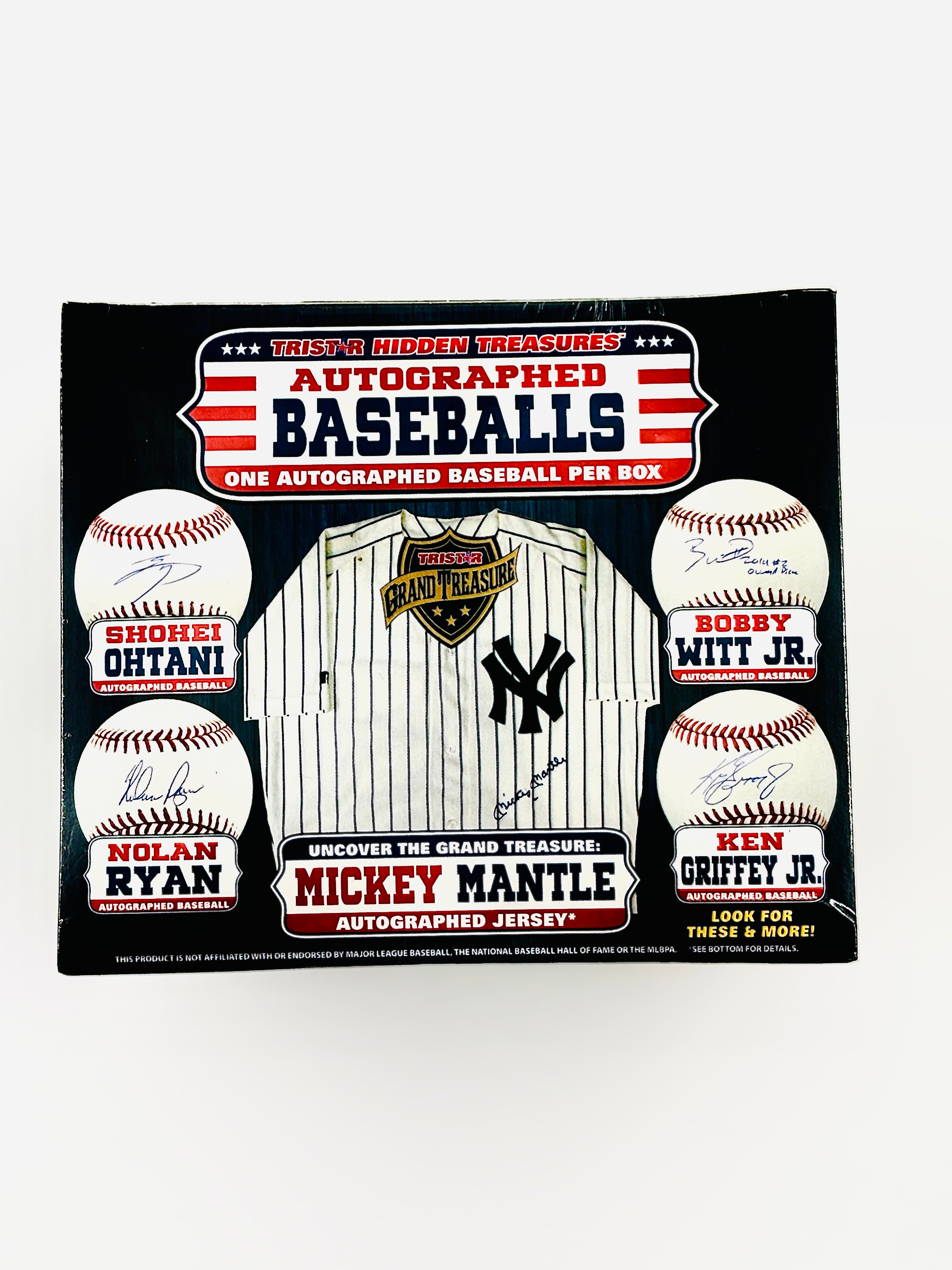 Tristar Hidden Treasures Autographed Baseball Mystery Box Front